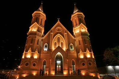 Igreja no bairro Cabral, em Curitiba/PR